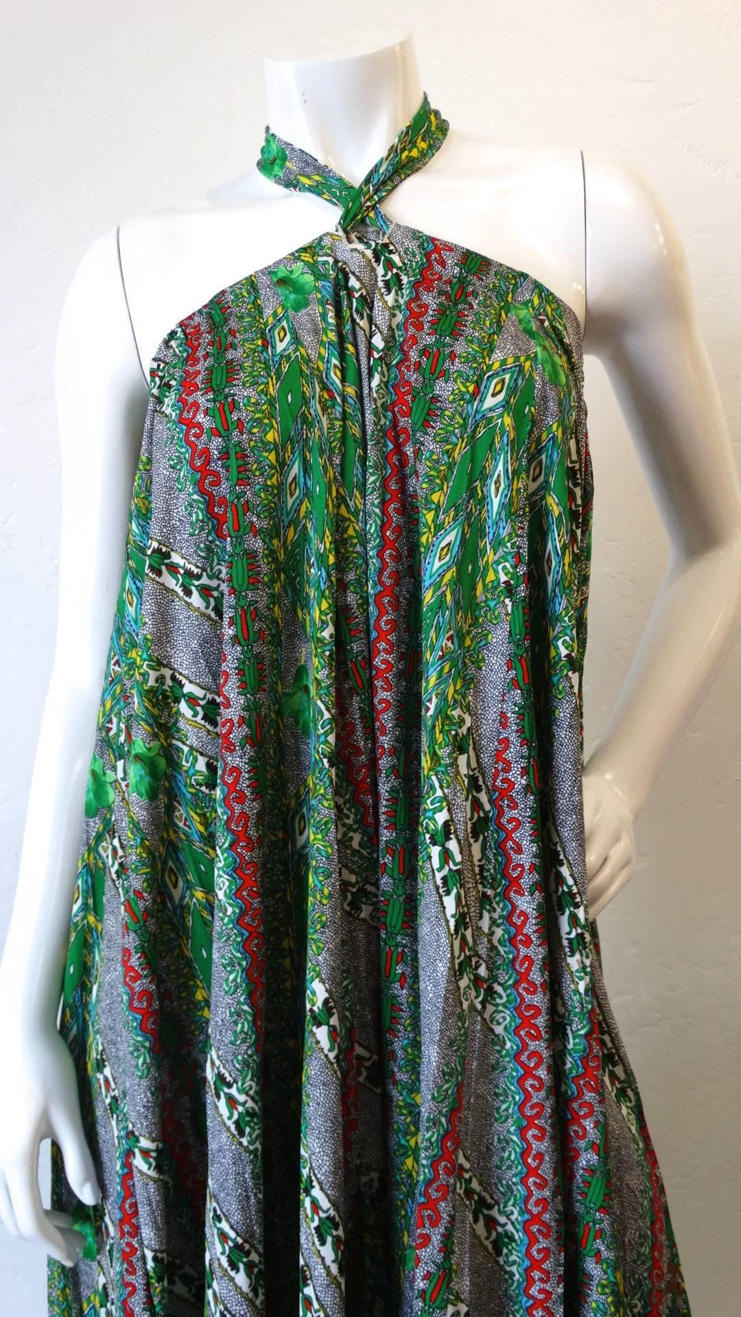 Lillie Rubin for Chessa Davis Convertible Halter Maxi Dress, 1970s   8