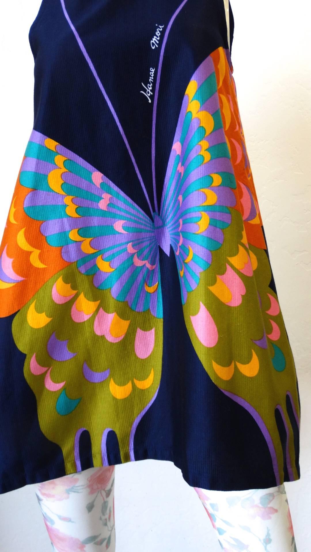 Women's Hanae Mori Butterfly Apron Dress, 1980s 