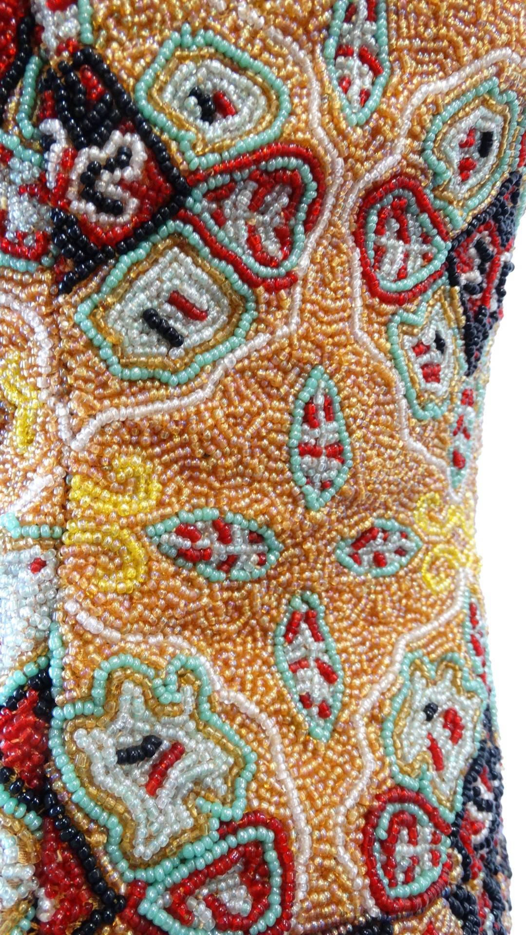 Christiana Beaded Sleeveless Shell Top, 1990s For Sale 2