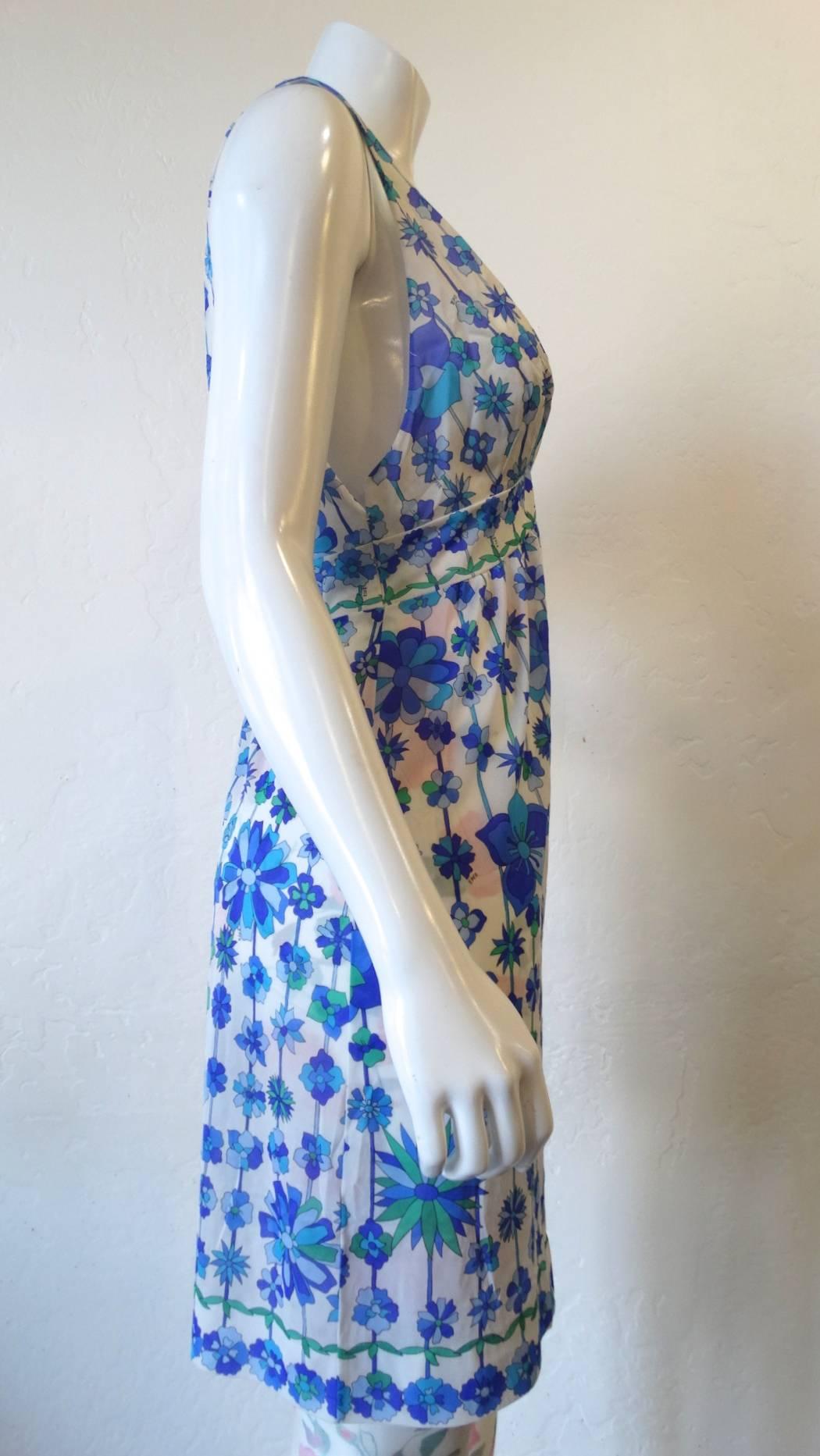 1960's Emilio Pucci for Formfit Rodgers Floral Mod Slip Dress 4