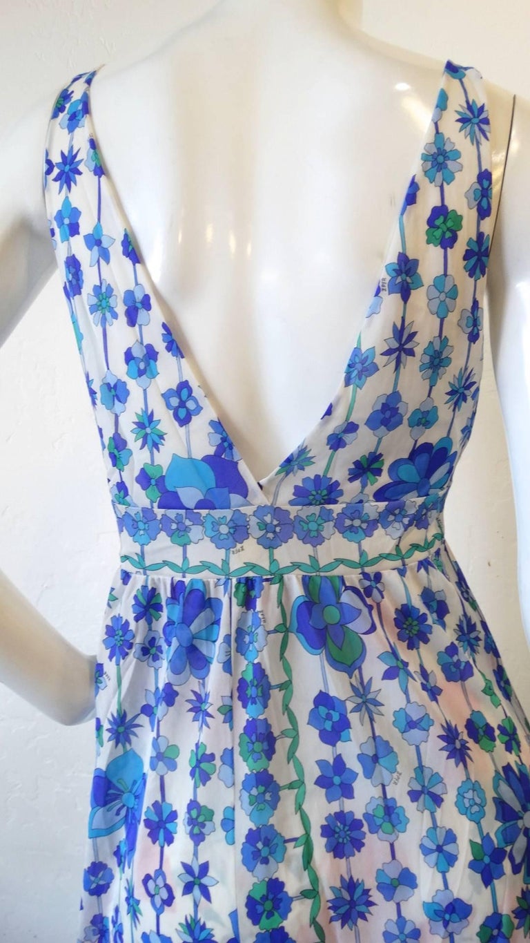 1960's Emilio Pucci for Formfit Rodgers Floral Mod Slip Dress at 1stDibs