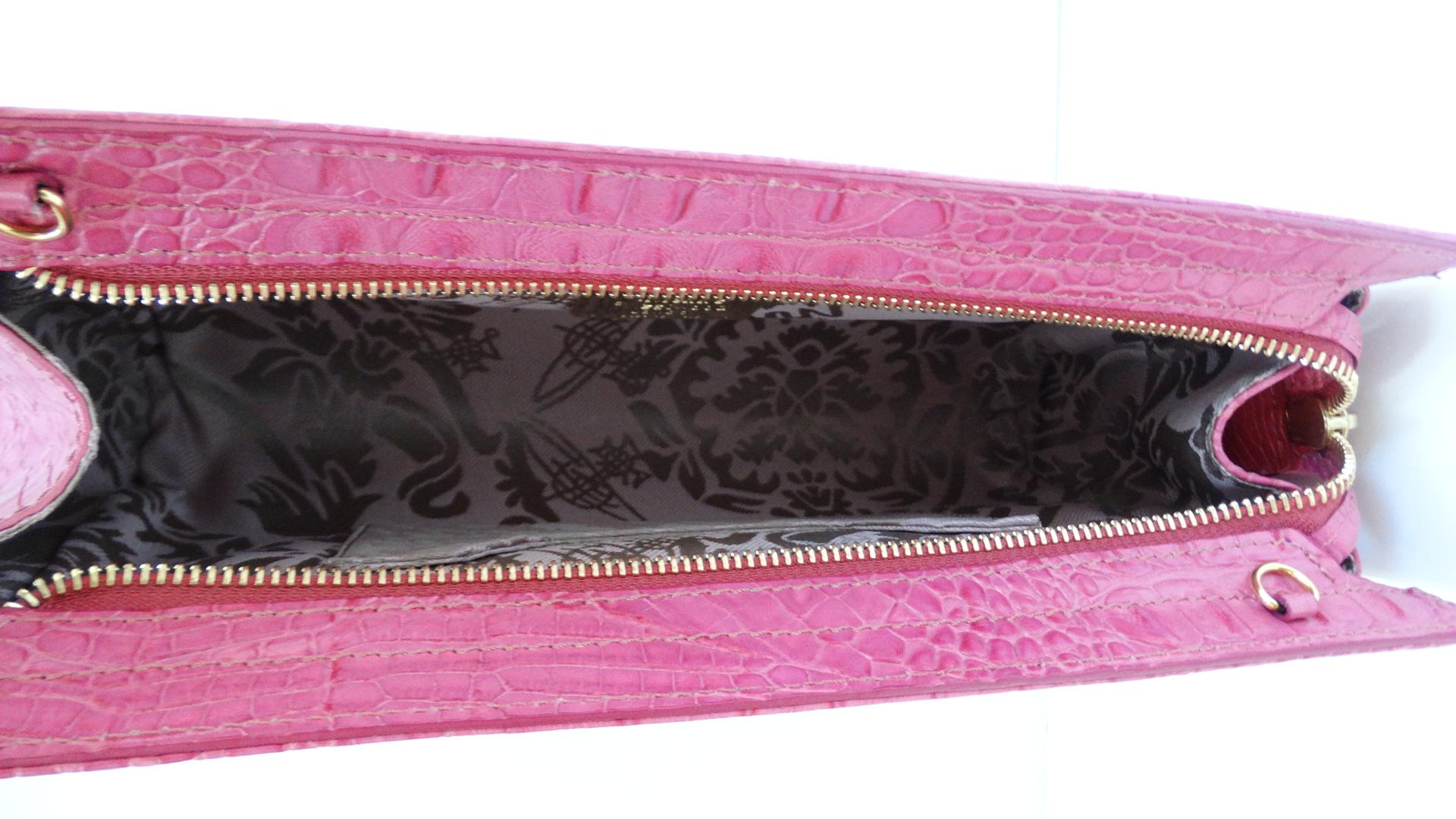 Men's Vivienne Westwood Classic Pink Orb Clutch Bag 