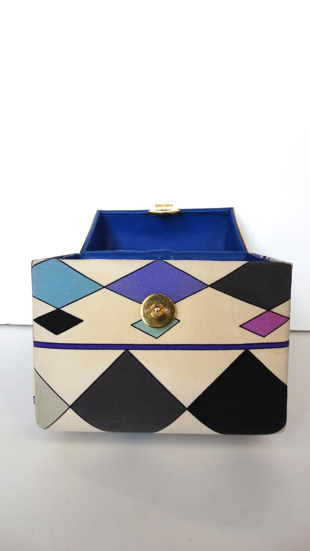 Women's Pucci Mod Printed Silk Box Bag, 1960s