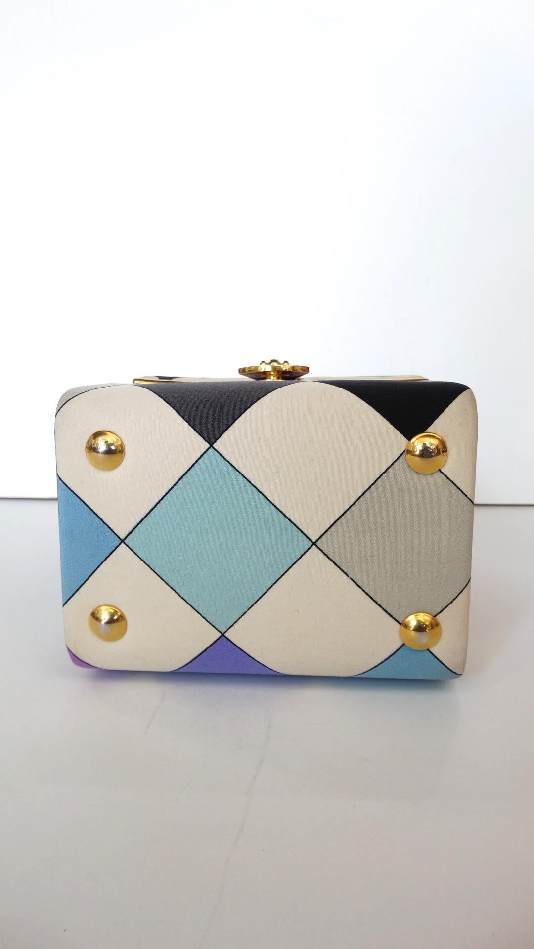 Pucci Mod Printed Silk Box Bag, 1960s 5