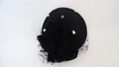 1980s Selima By V Polka Dot Tulle Fascinator