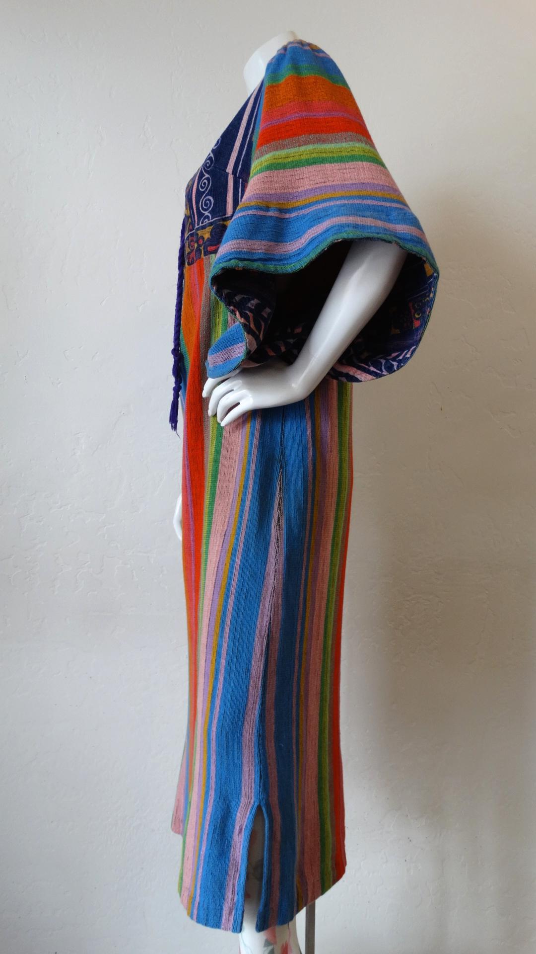 Women's 1970s Rikma Angel Sleeve Striped Dress