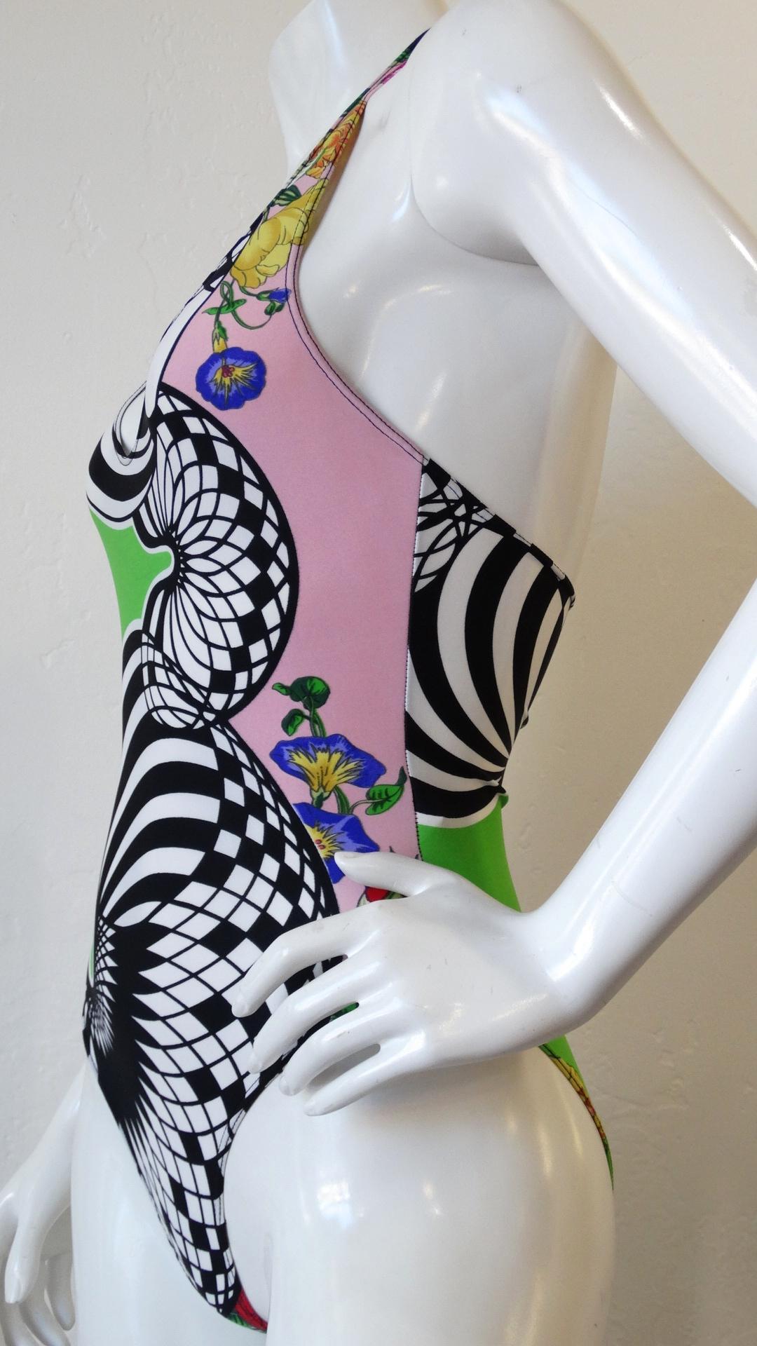 1990s Versus Gianni Versace Printed Body Suit  2