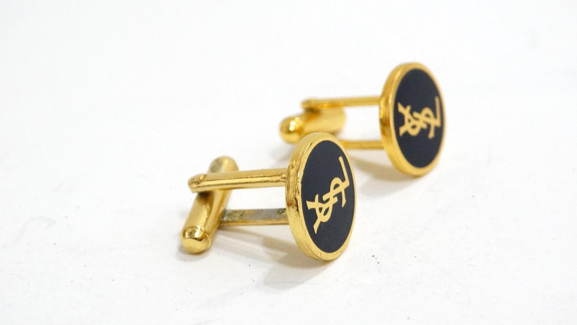 ysl cufflinks