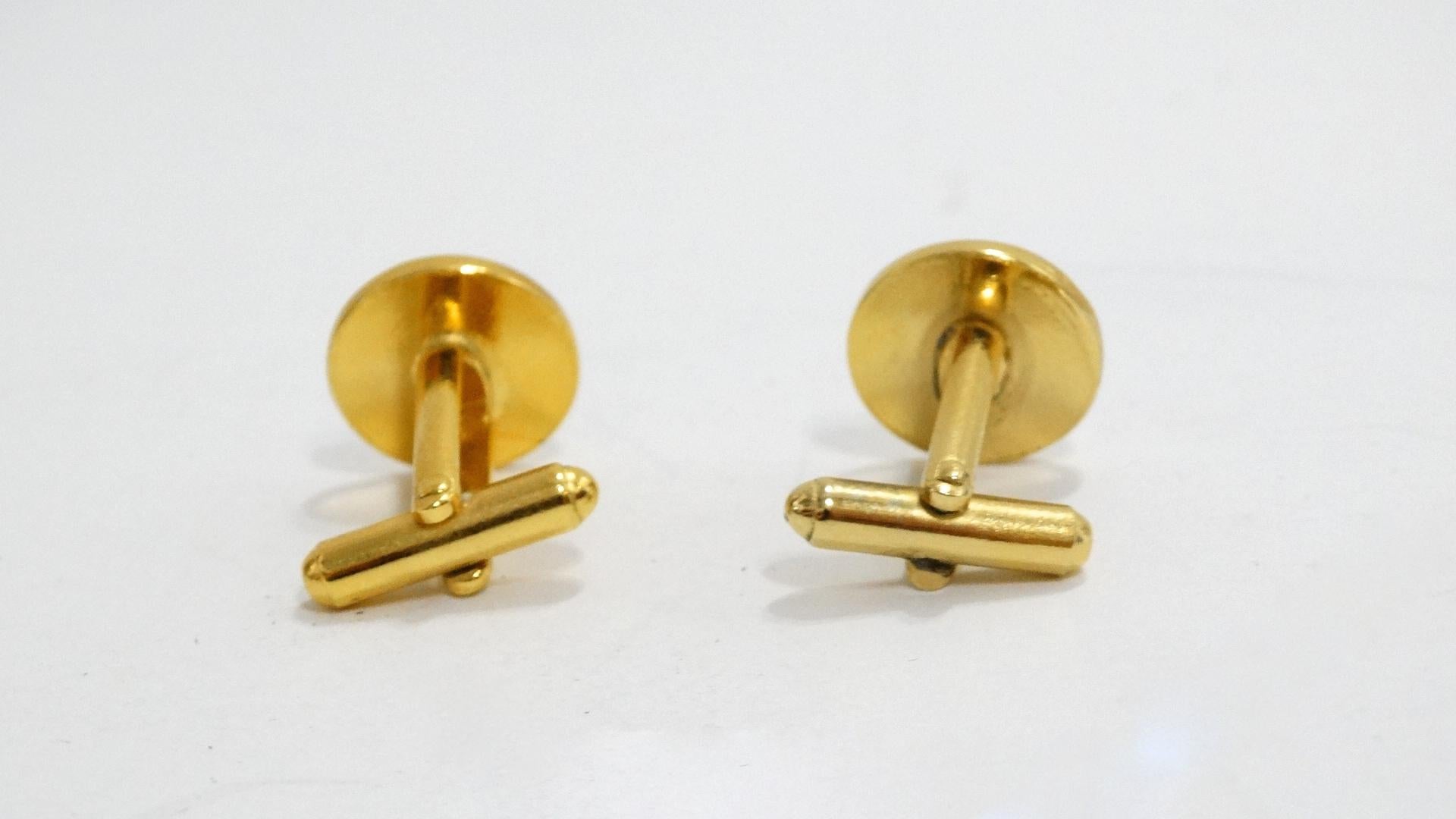 Yves Saint Laurent Cufflinks In Good Condition In Scottsdale, AZ