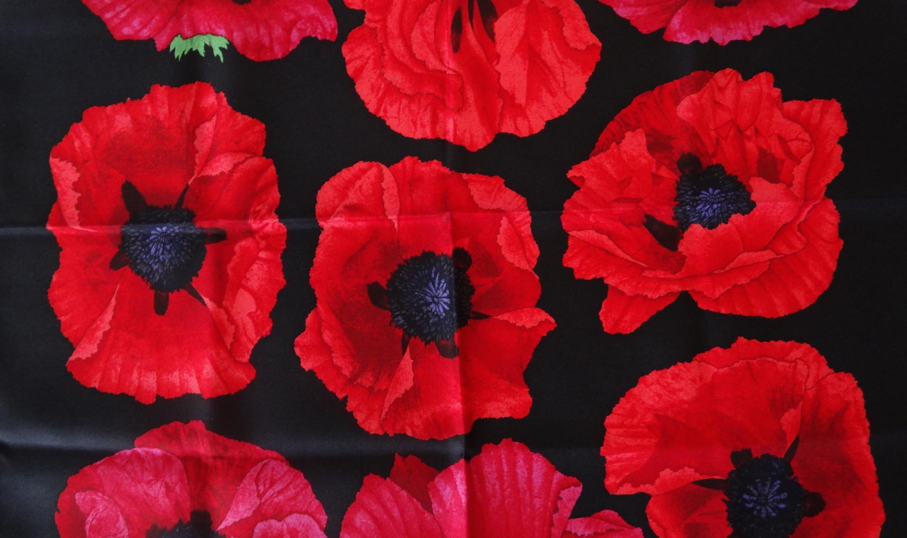 red poppy scarf