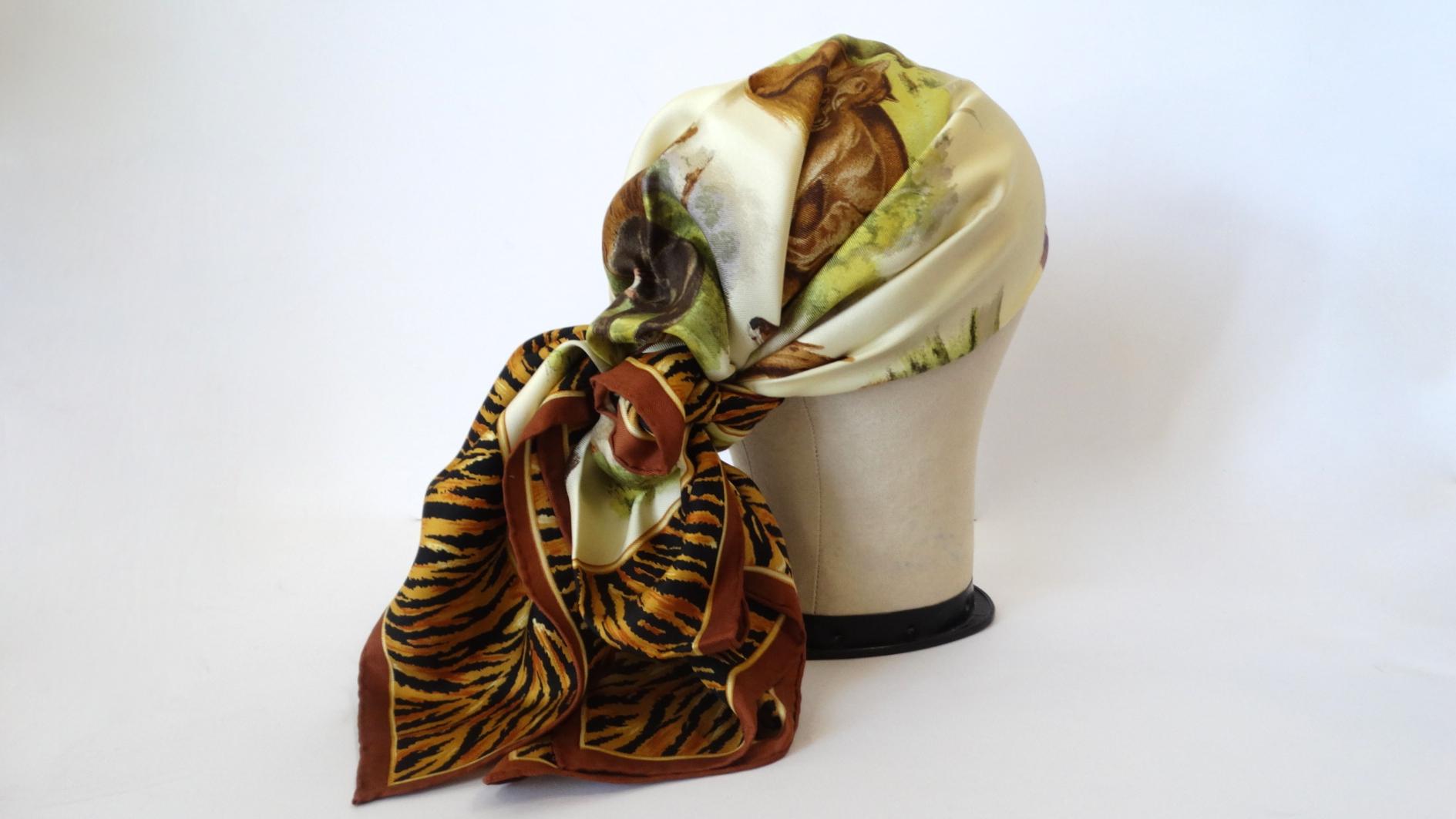 1980s Gucci Animal Kingdom Silk Scarf 1