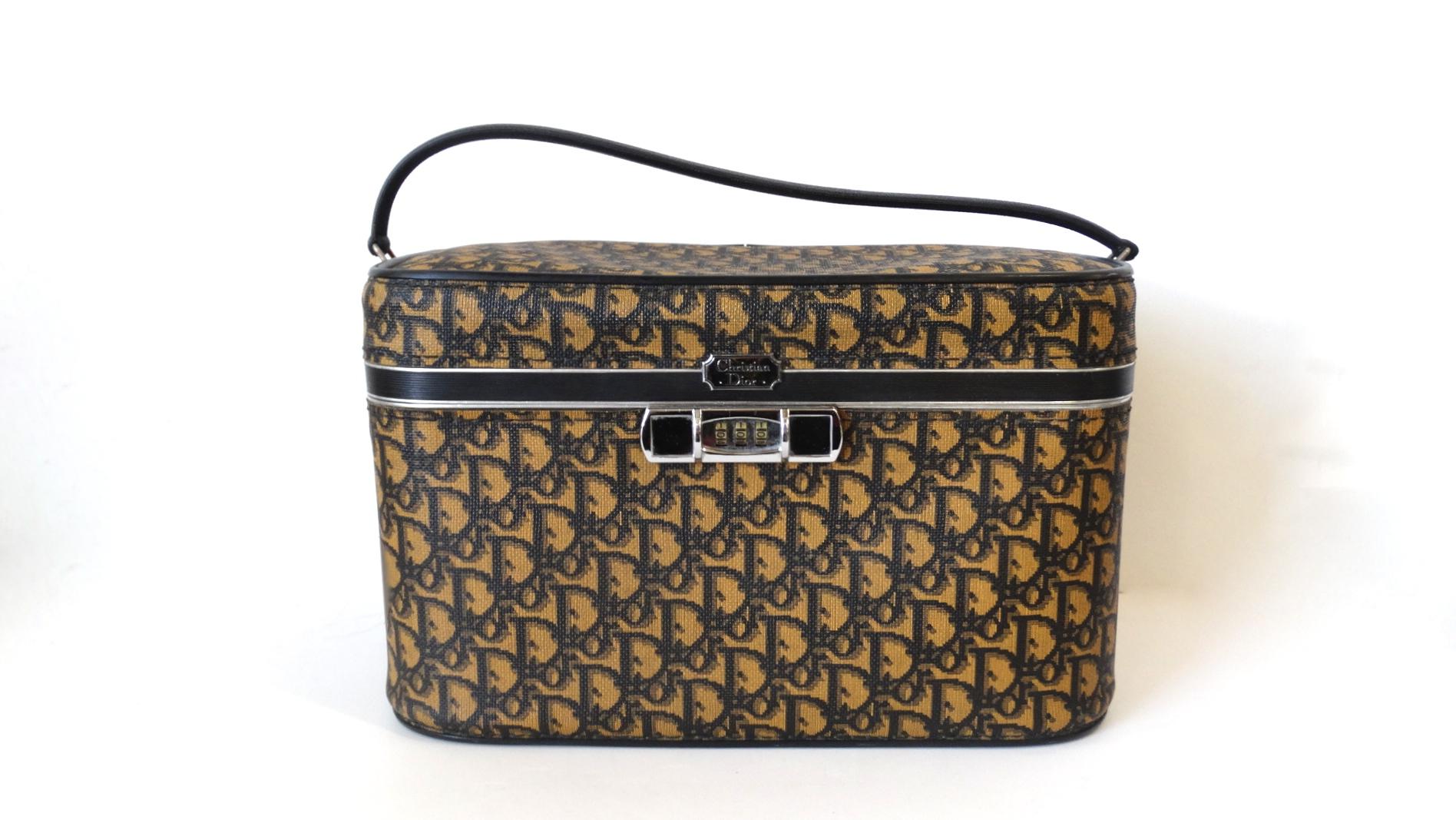 1970s Dior Monogram Cosmetic Vanity Bag 11