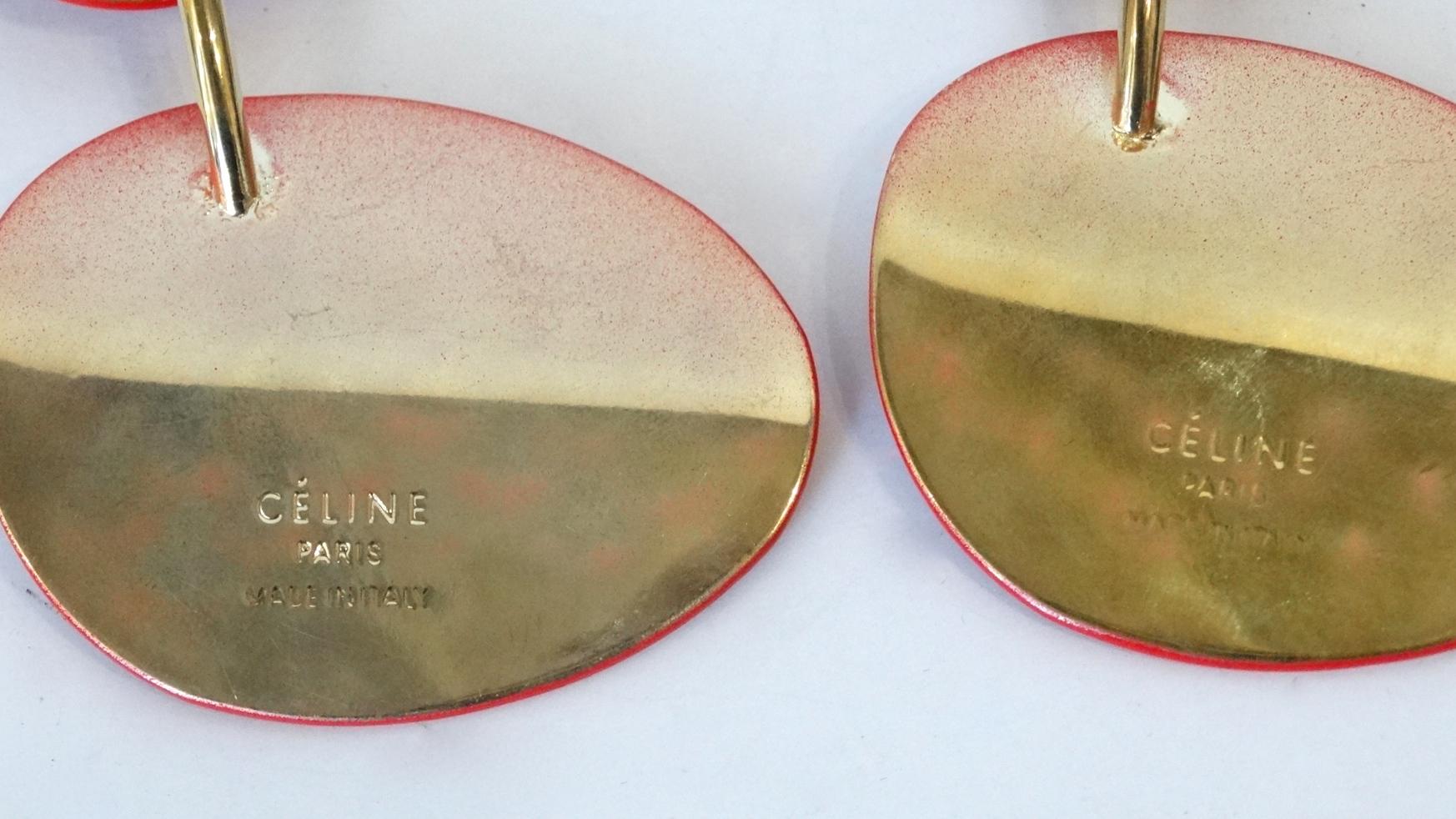 celine petal earrings