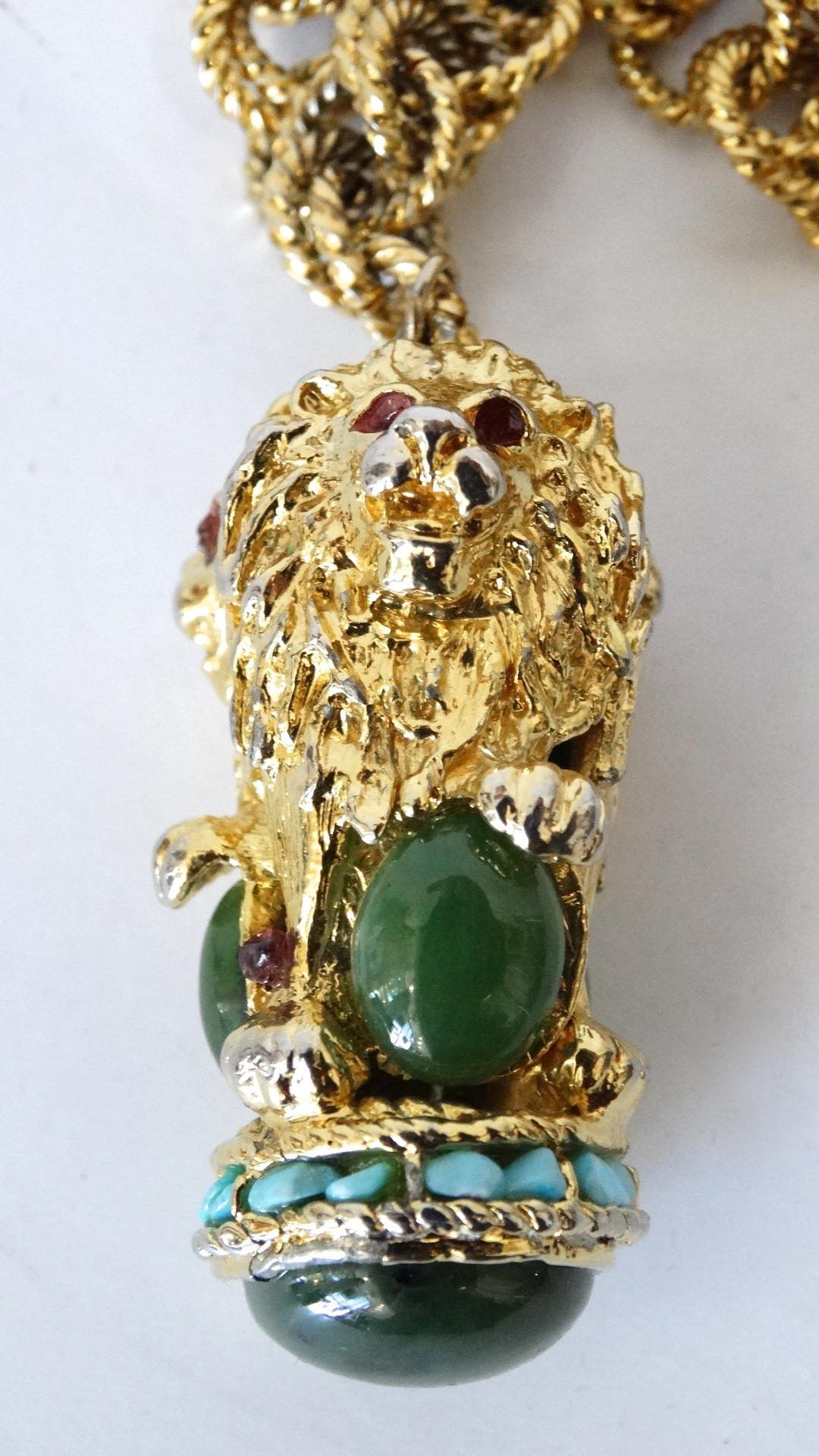 lion gold pendant