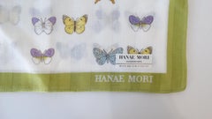 Hanae Mori Butterfly Printed Handkerchief