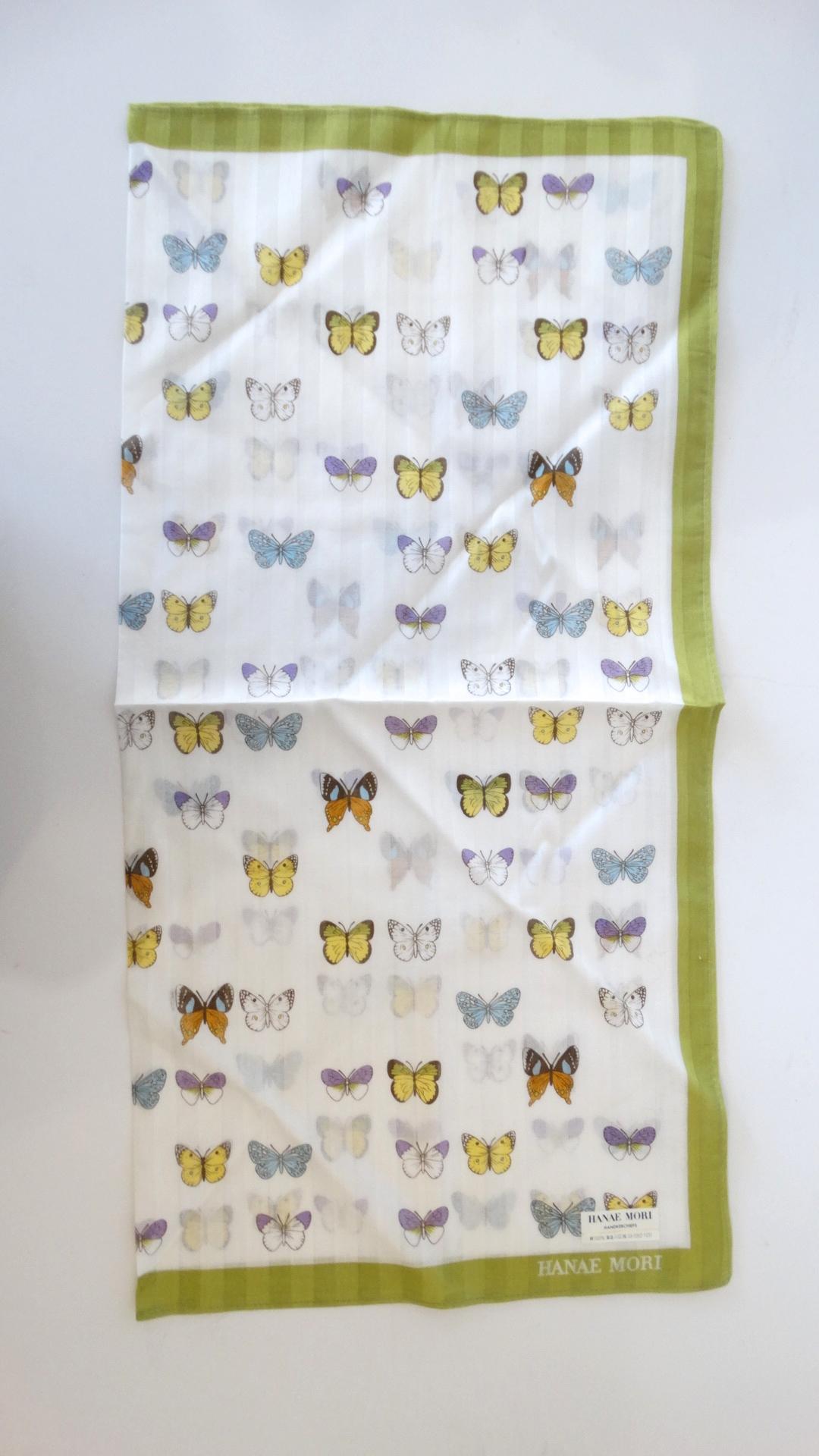 hanae mori butterfly scarf