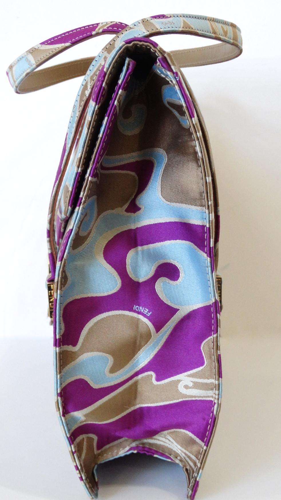 2000s Fendi Psychedelic Swirl Bag  In Excellent Condition In Scottsdale, AZ