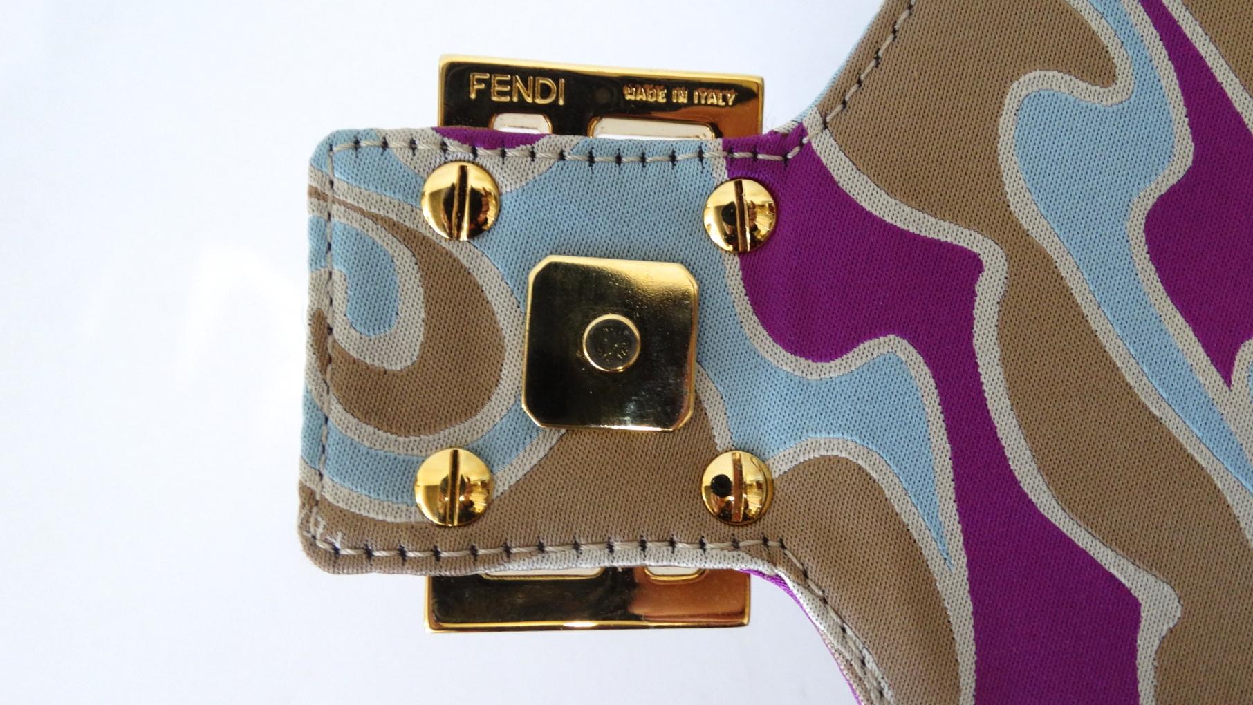 Gray 2000s Fendi Psychedelic Swirl Bag