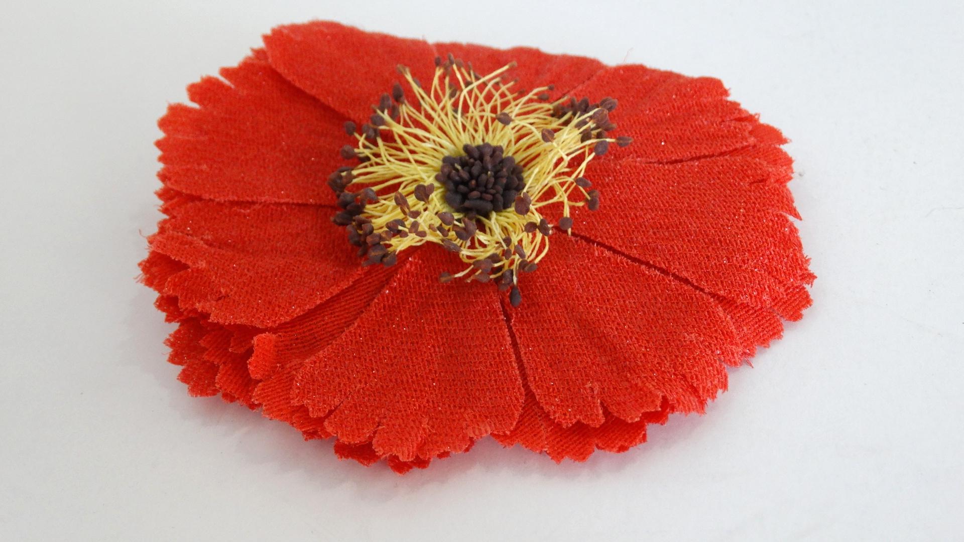 red poppy brooches sale