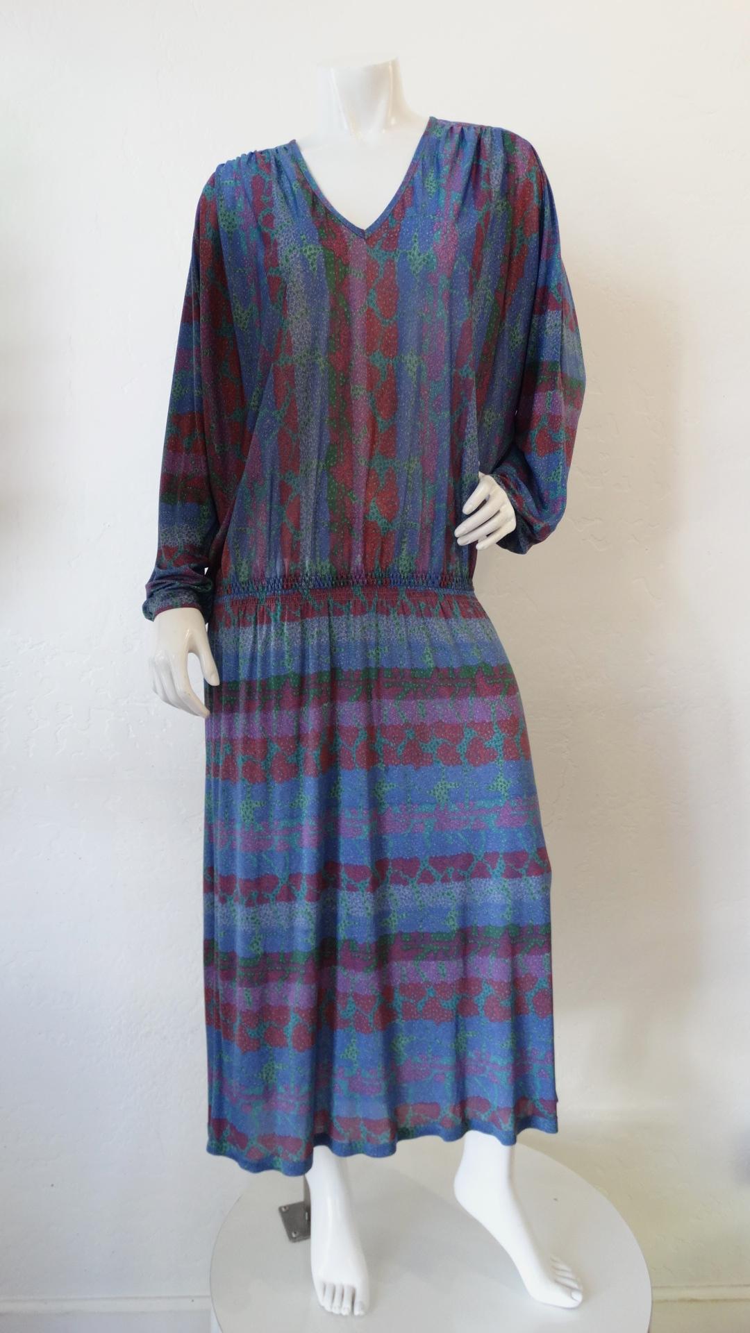 1970s Missoni Silk Abstract Dress 3