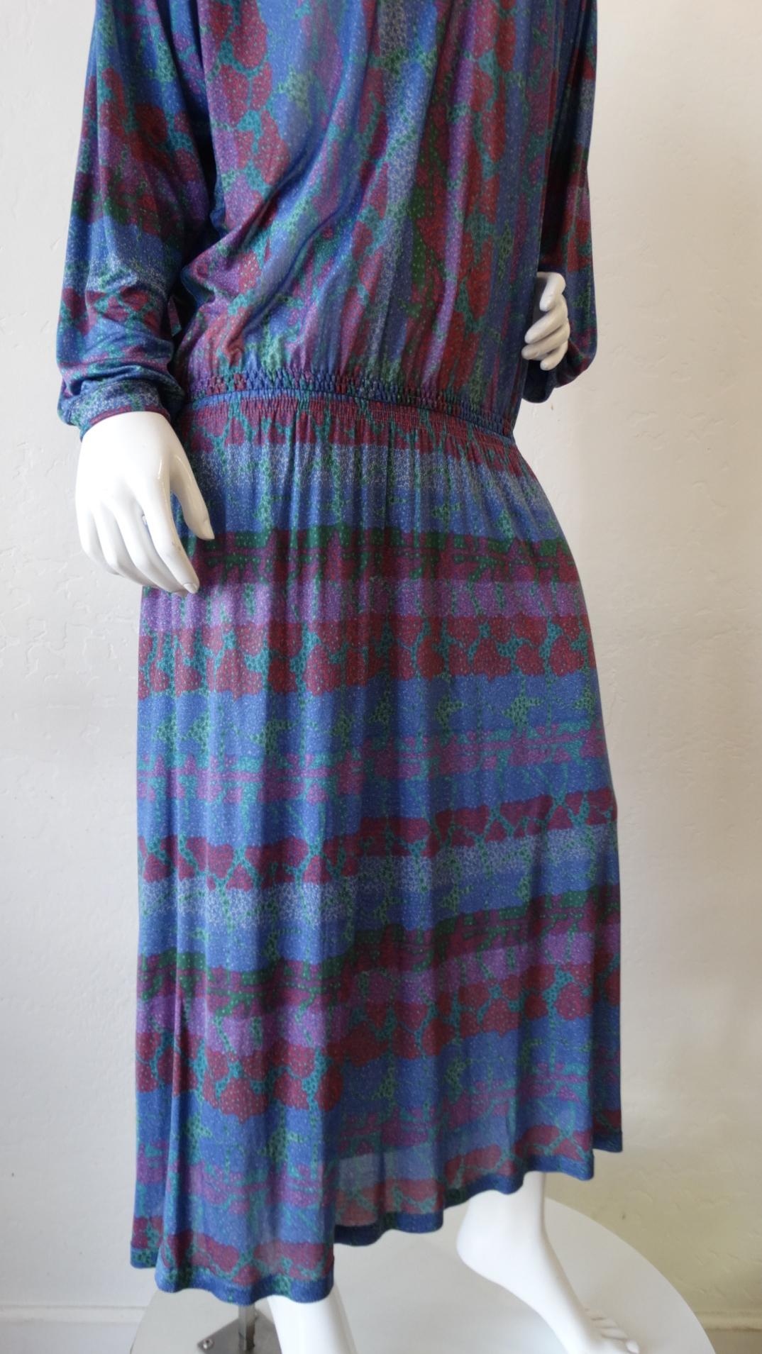 1970s Missoni Silk Abstract Dress 1