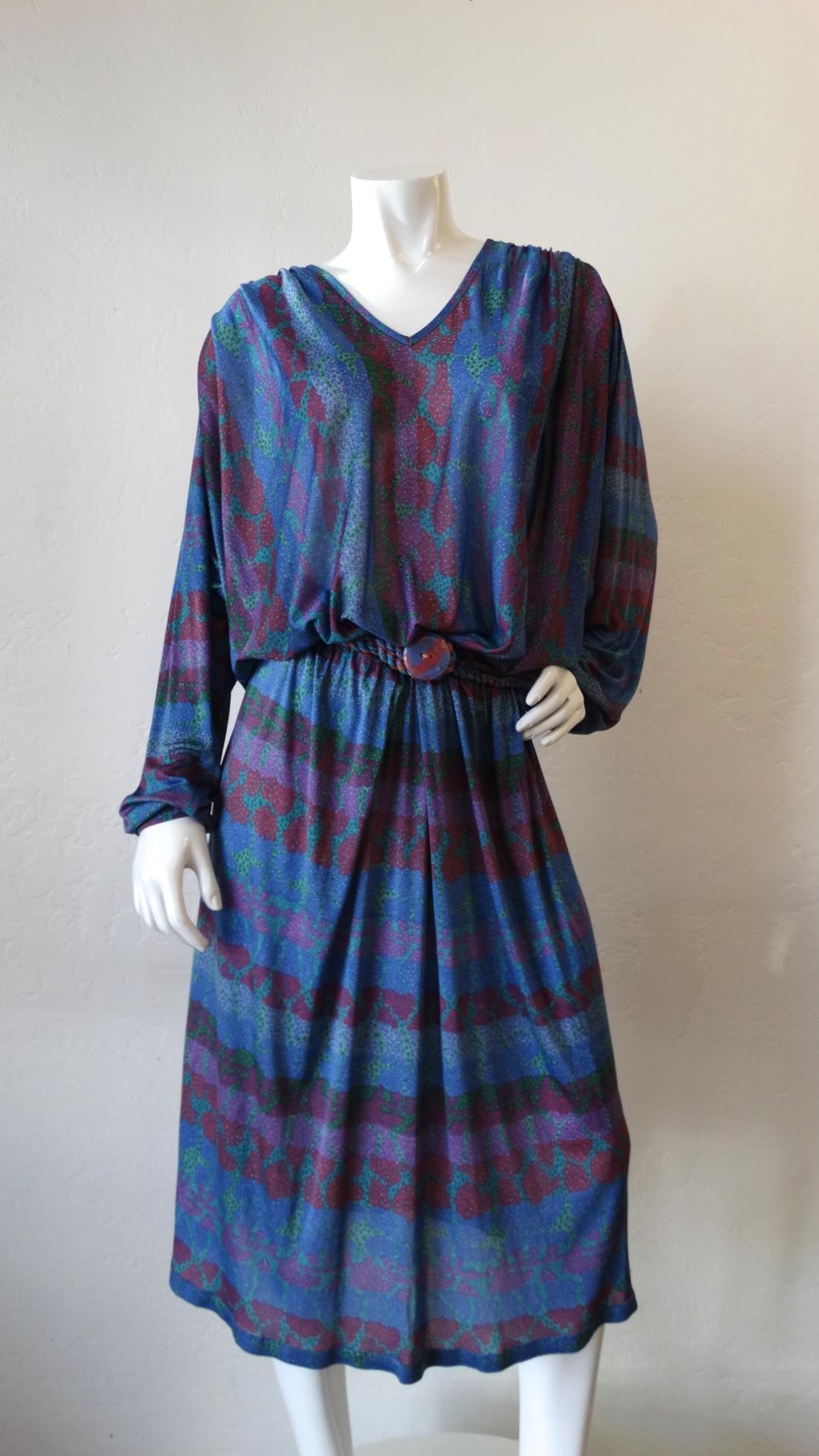 1970s Missoni Silk Abstract Dress 12