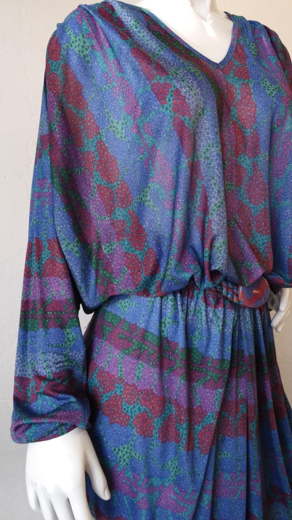 1970s Missoni Silk Abstract Dress 6