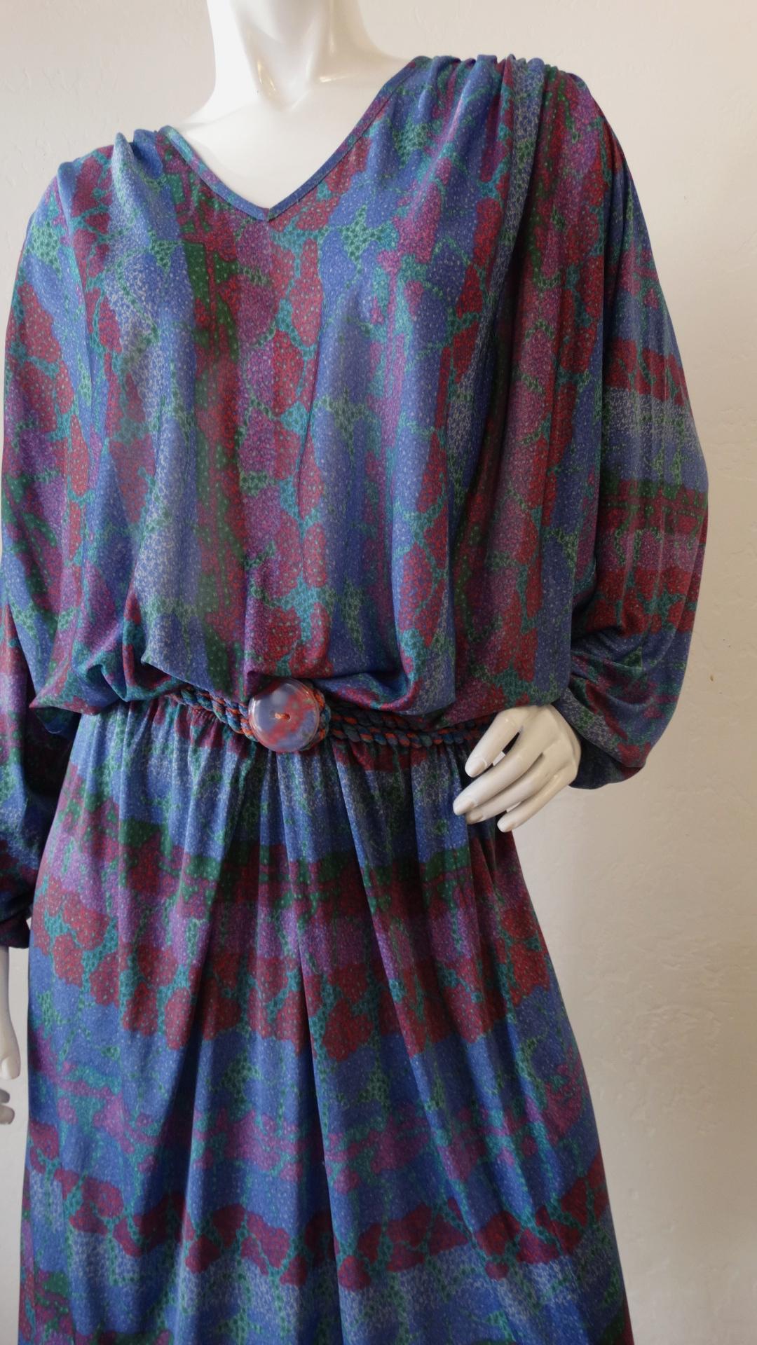 1970s Missoni Silk Abstract Dress 8