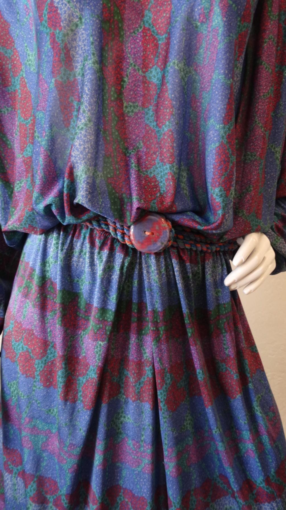 1970s Missoni Silk Abstract Dress 10