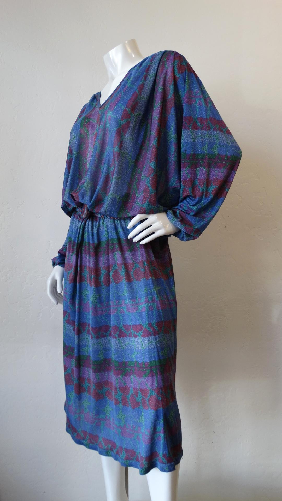 1970s Missoni Silk Abstract Dress 7