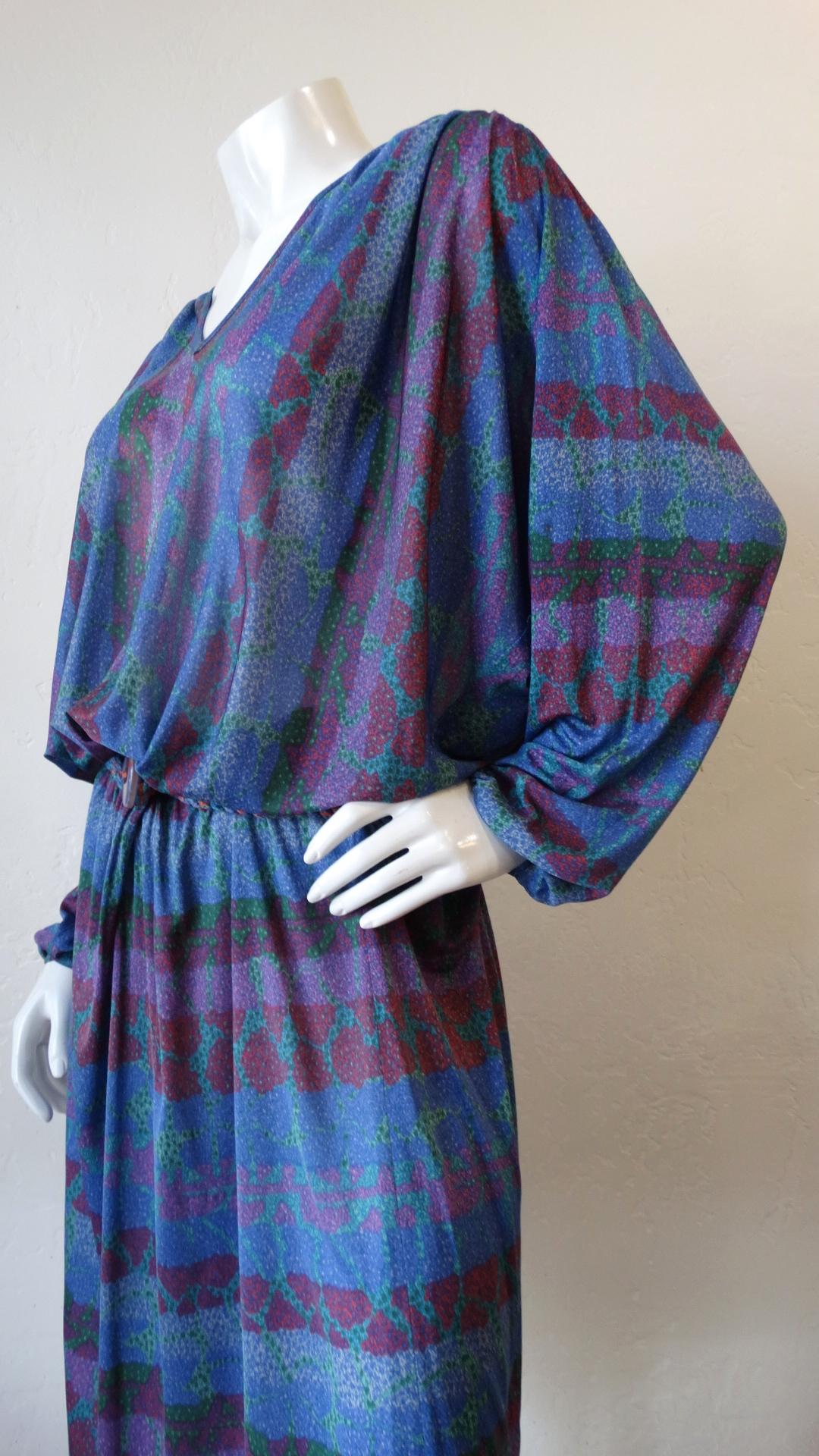 1970s Missoni Silk Abstract Dress 11