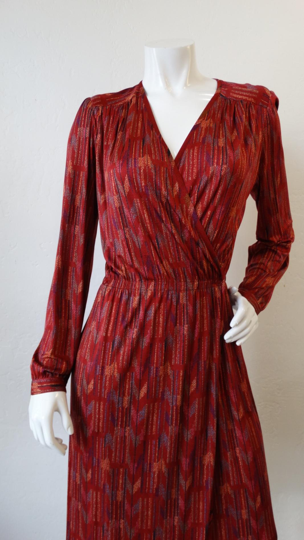 1970s Missoni Silk Wrap Dress with Rope Belt In Good Condition In Scottsdale, AZ