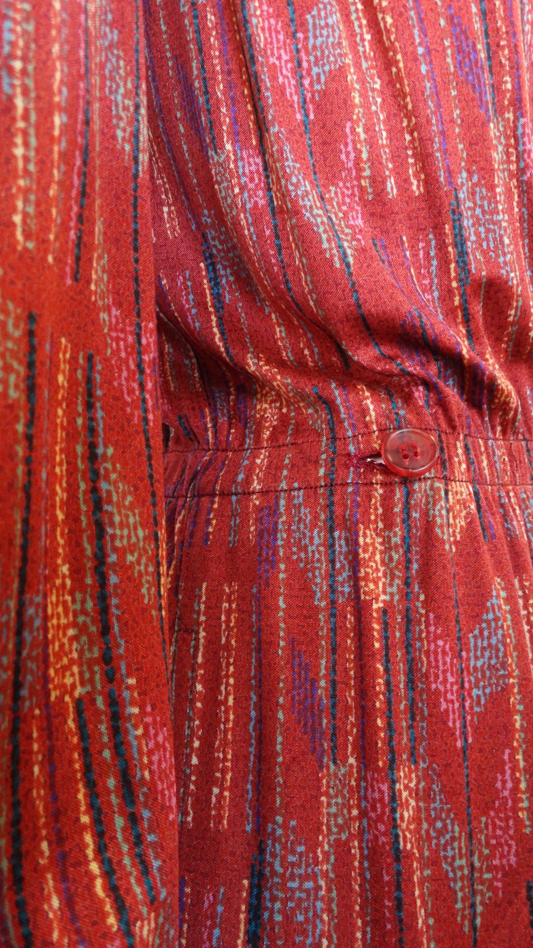 Women's 1970s Missoni Silk Wrap Dress with Rope Belt