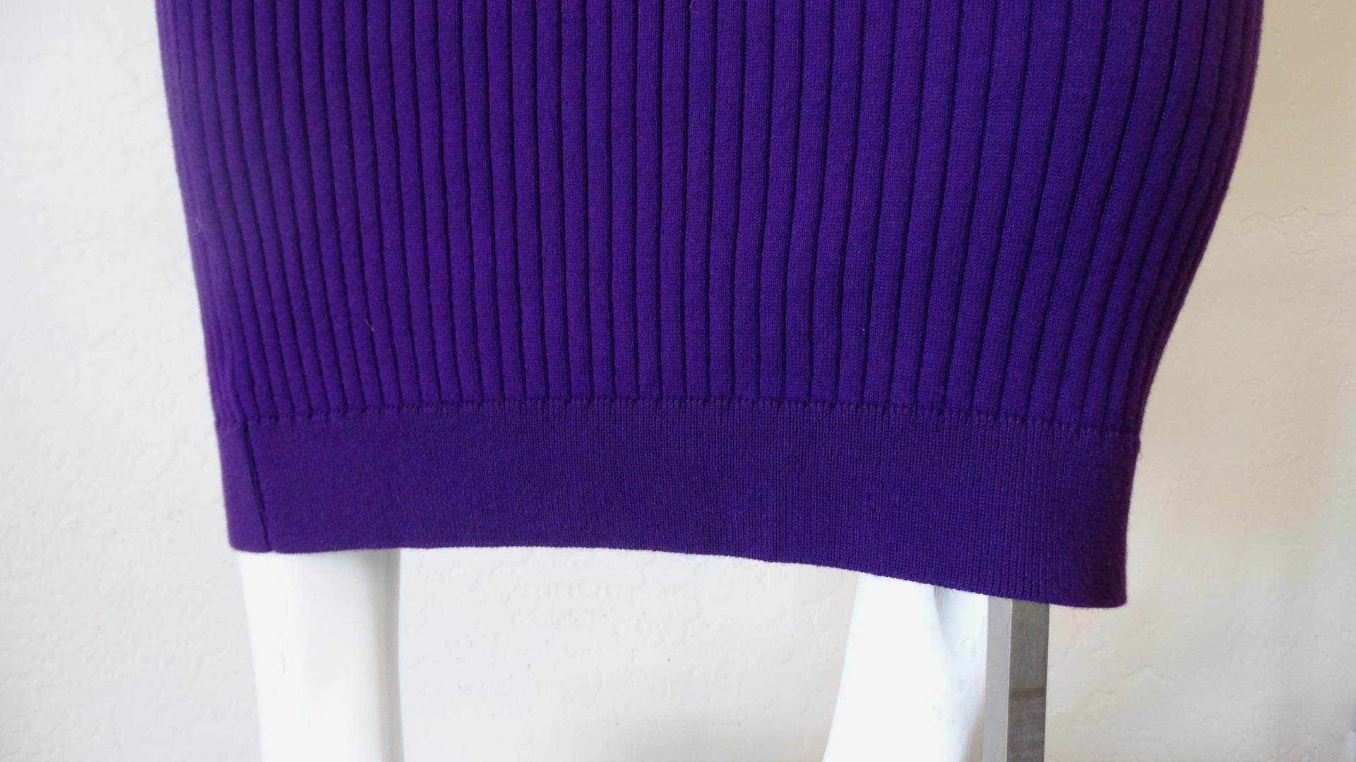 2000s Courreges Paris Ribbed Knit Glove Dress 11