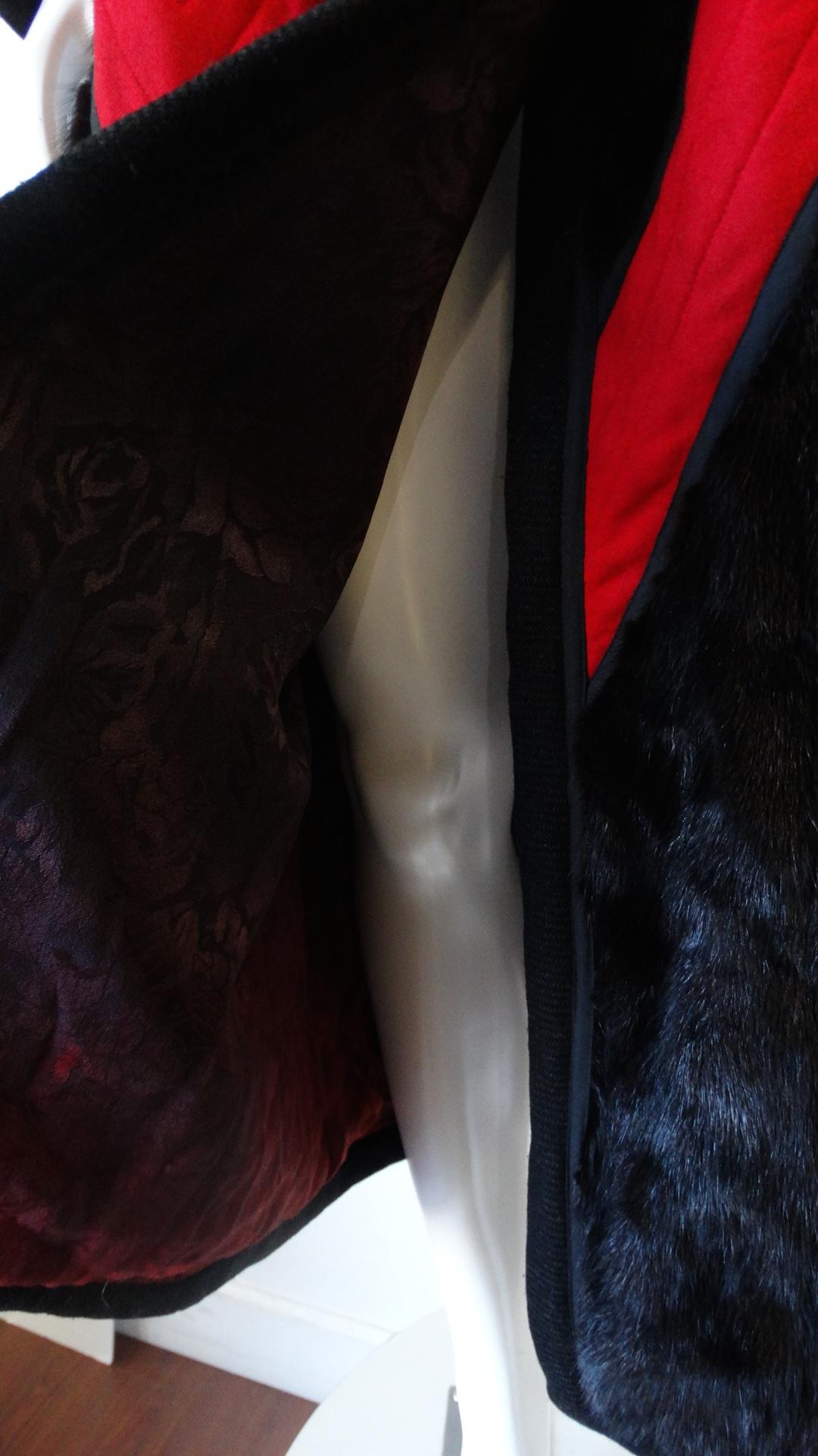 1980s Koos Van Den Akker Mink Patchwork Coat For Sale 7