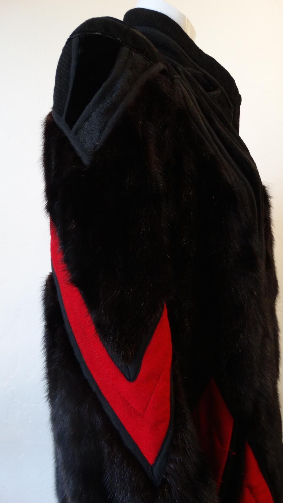 Women's or Men's 1980s Koos Van Den Akker Mink Patchwork Coat For Sale