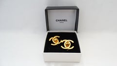1995 Chanel Fall "CC" Mademoiselle Turn Lock Earrings