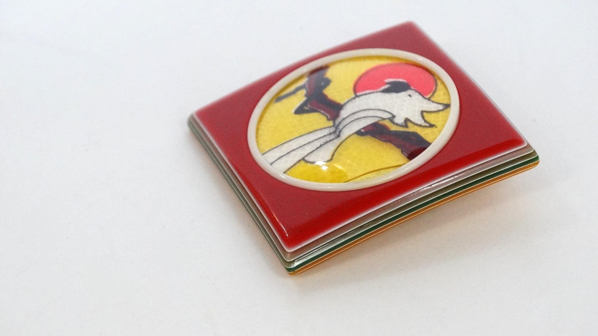 1970s Lea Stein Cockatoo Brooch 1