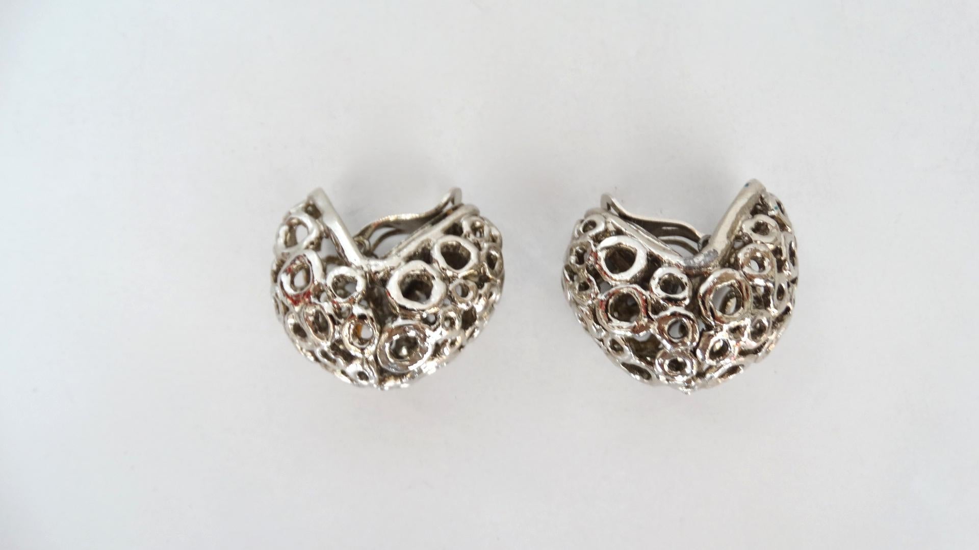 1980s Poggi Paris Statement Clip-on Earrings 3