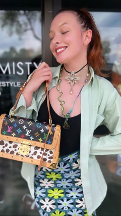 Chanel Gripiox Pendent Choker auf Leder Chord mit tropfenförmiger Perle