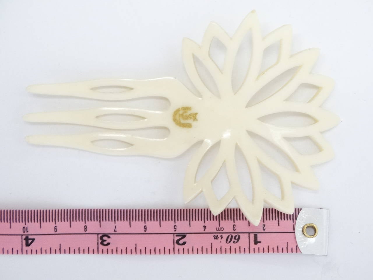 1970s Yves Saint Laurent Hand Carved Hair Comb 1