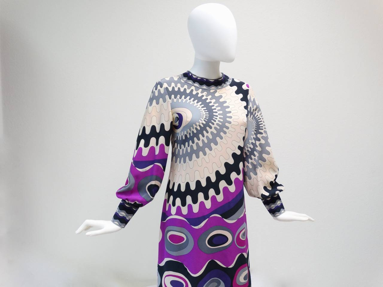 1960s Mod Emilio Pucci Silk Dress In Excellent Condition In Scottsdale, AZ