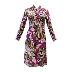 Vintage 1960s Mod Emilio Pucci Wool Dress with Sequins