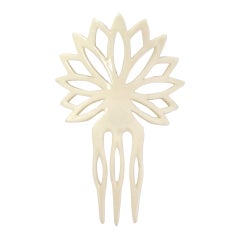 1970s Yves Saint Laurent Hand Carved Hair Comb