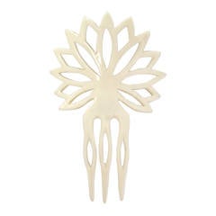1970s Yves Saint Laurent Hand Carved Hair Comb 8
