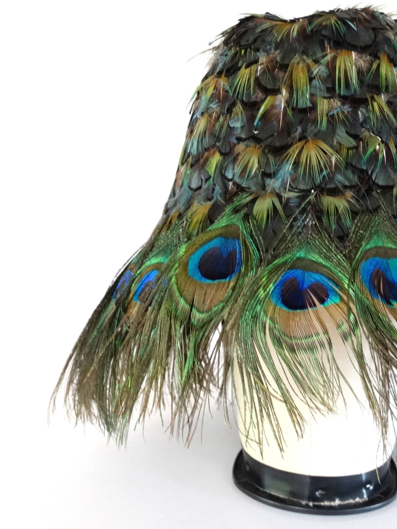 2005 Prada S/S Runway Peacock Hat 1