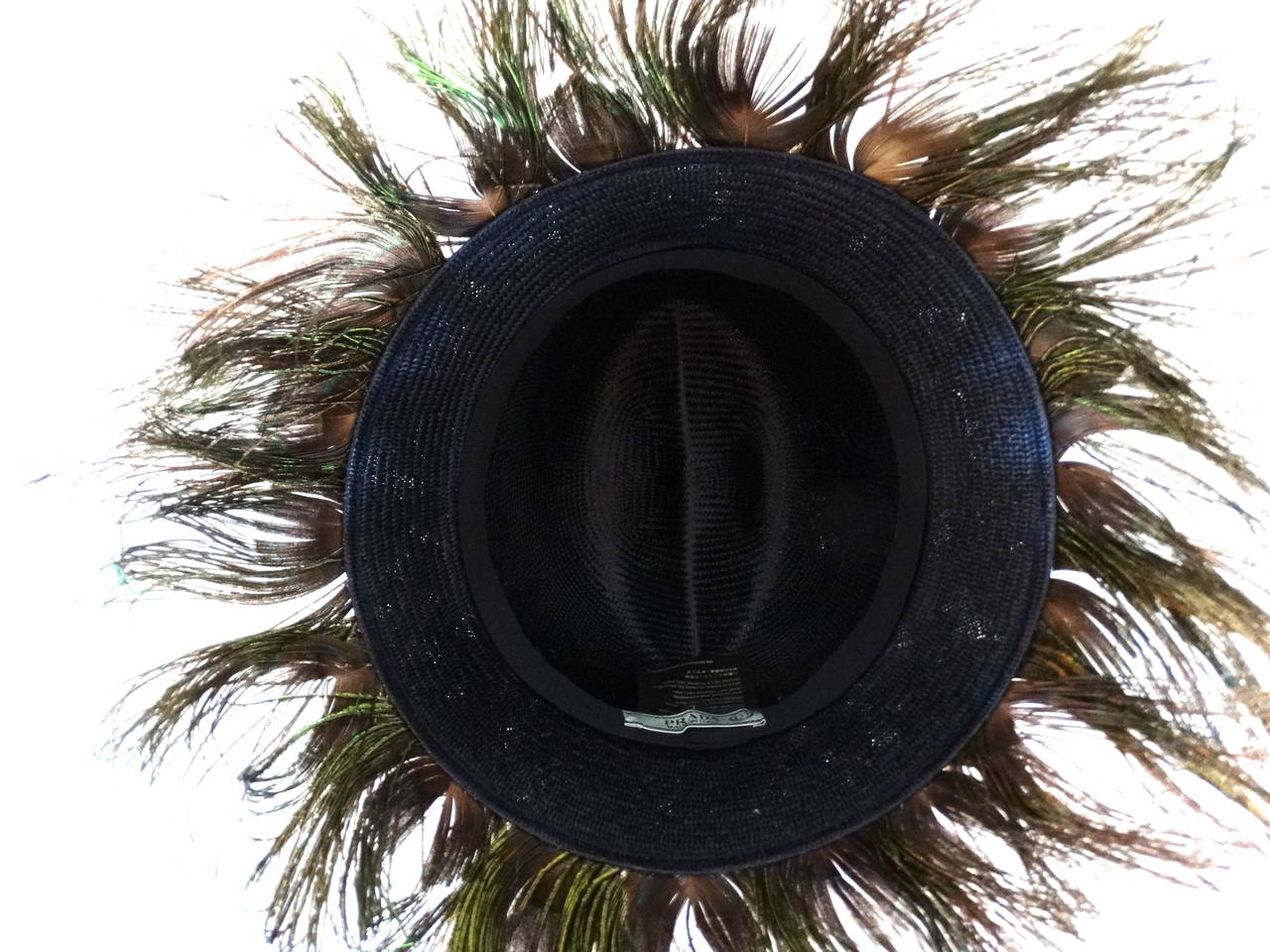 Women's 2005 Prada S/S Runway Peacock Hat