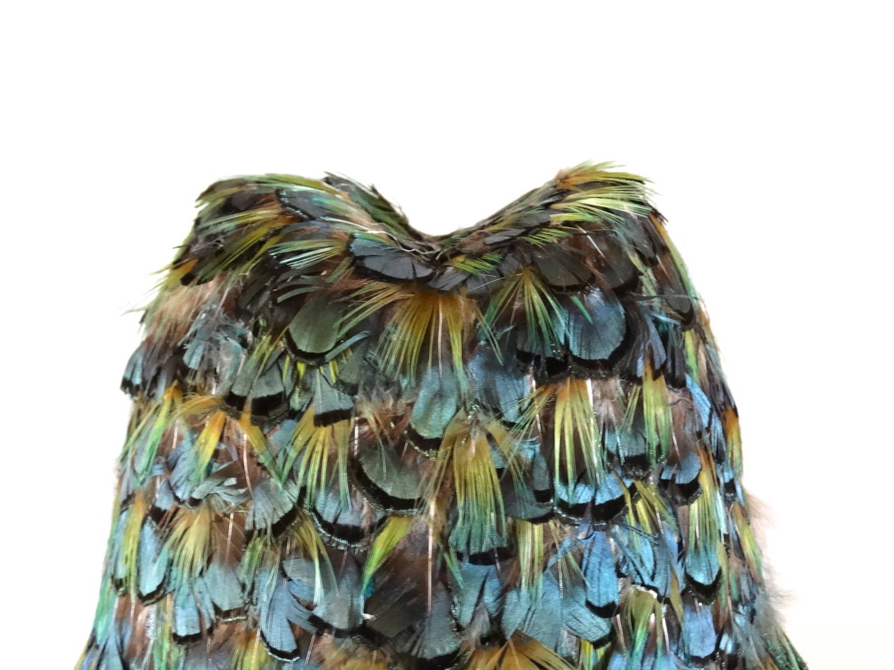 2005 Prada S/S Runway Peacock Hat 2