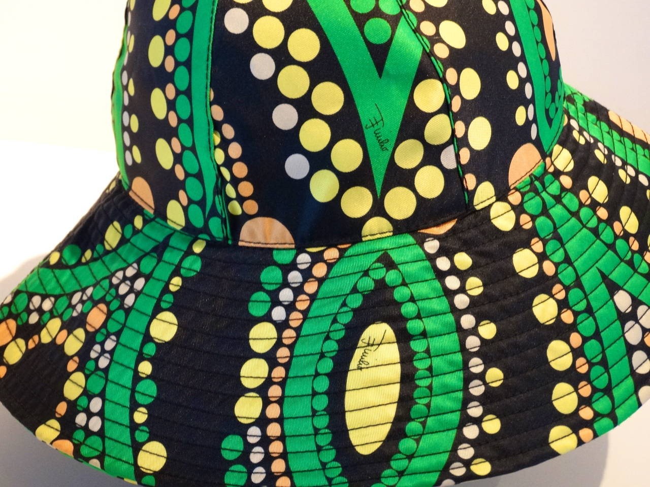 Emilio Pucci Mod Sun Hat In Excellent Condition In Scottsdale, AZ