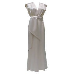 Vintage 1970's Yves Saint Laurent Silk Gown